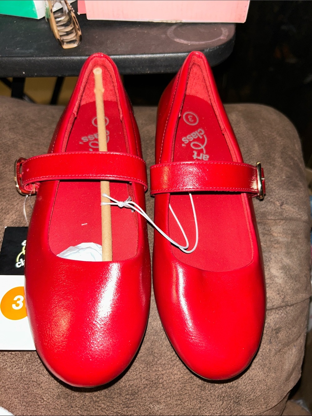 art class Red Mary Jane Dress Shoes Girls